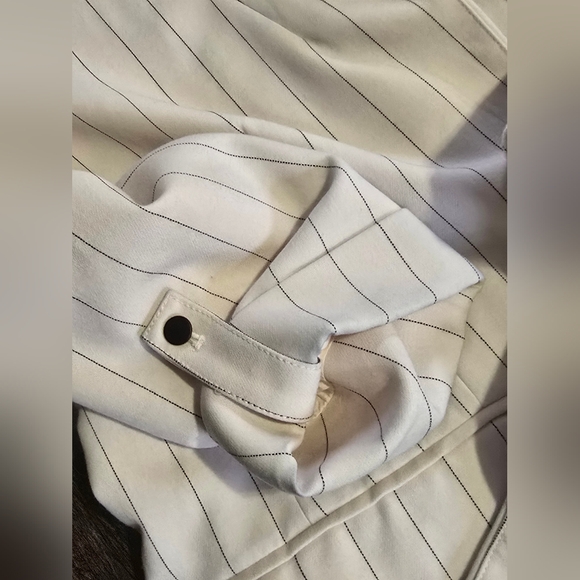 Maeve Anthropologie Striped Roll Sleeve Blazer Size US 14 - Picture 6 of 9